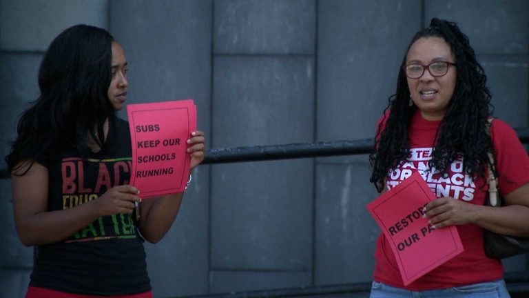 Jcps Substitute Teachers Protest Reduced Pay Premiums At Board Meeting