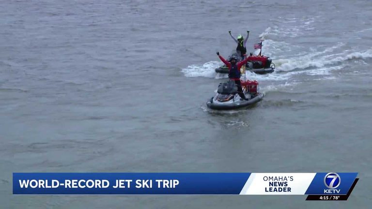 Jet Ski Record Journey Concludes In Omaha After 12 500 Mile River Trek