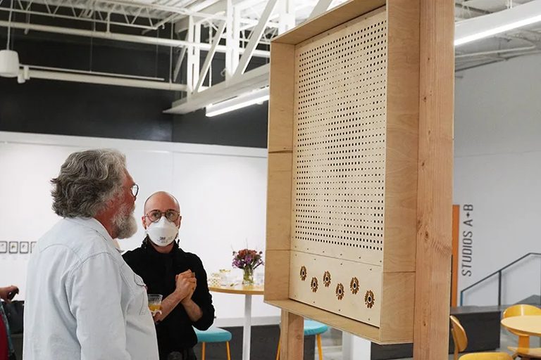 Johnson County Parks Unveil Four Artist Designed Native Bee Habitats