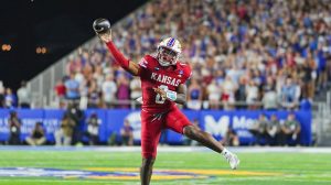 Kansas Quarterback Isaiah Marshall Showcases Spectacular 15 Yard Highlight Pass