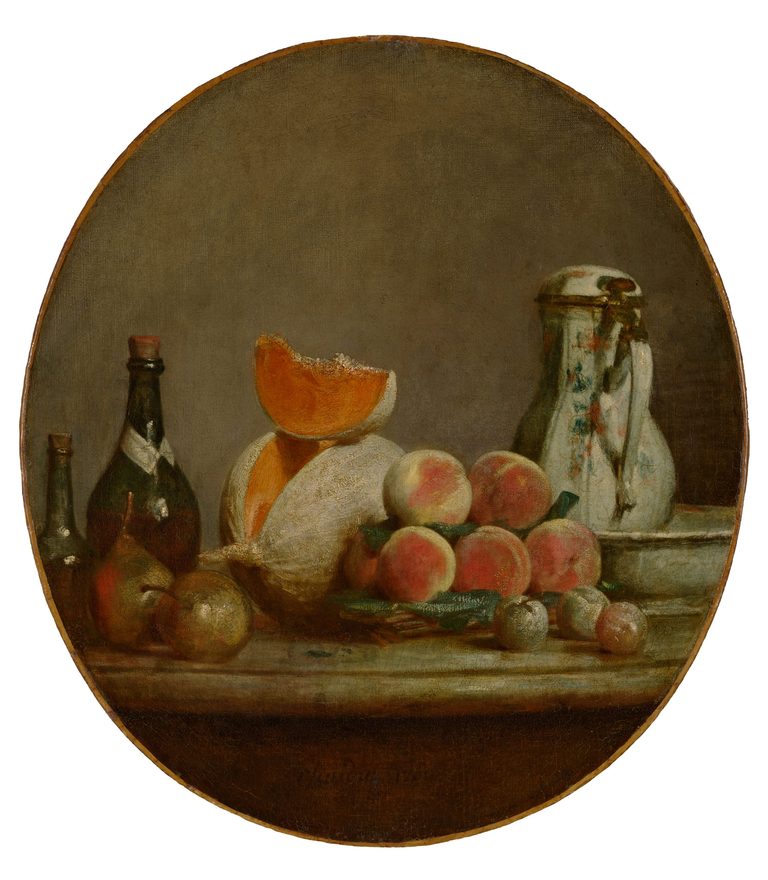 Kimbell Art Museum Restores Chardin S The Cut Melon And Its Original Frame