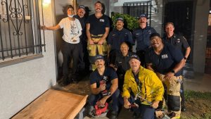 Lafd Firefighters Rebuild Stolen Wheelchair Ramp For Disabled Los Angeles Reside