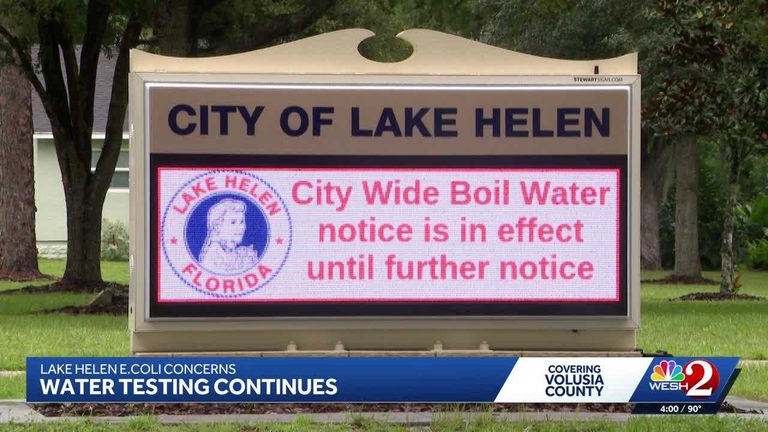 Lake Helen Boil Water Notice Enters Fourth Day City Distributes Bottled Water An