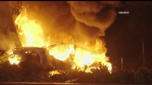 Lasd Deputy Rescues Driver From Burning Tesla After Crash In Santa Clarita