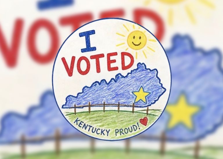 Laurel County Student Wins Kentucky I Voted Sticker Contest