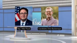 Lincoln Debate Pits Rep Mike Flood Against Democrat Chris Backemeyer Ahead Of No