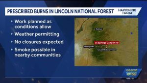 Lincoln National Forest To Begin Prescribed Burns On 158 Acres To Reduce Wildfir