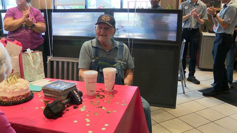 Louisville Centenarian Celebrates 100Th Birthday With Church Friends At Local Ch