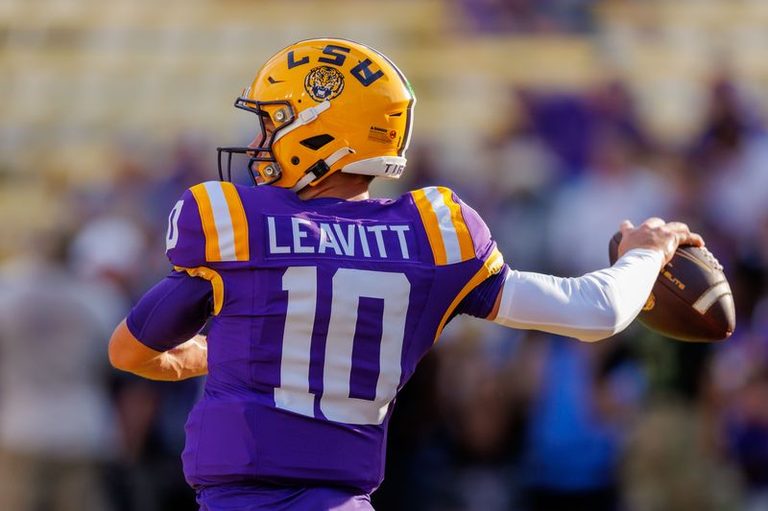 Lsu Quarterback Sam Leavitt Removed From Sec Injury Report Ahead Of Ole Miss Gam