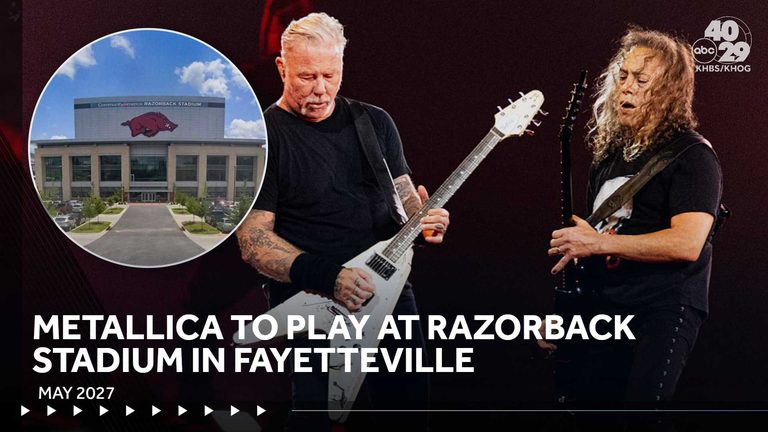 Metallica To Headline Razorback Stadium In Fayetteville On May 26 2027