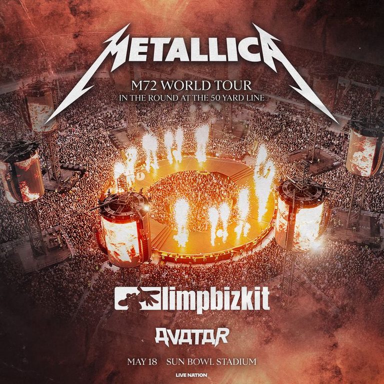 Metallica To Headline Sun Bowl Stadium On May 18 2027