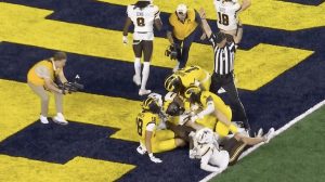 Michigan Pulls Off Last Second Hail Mary To Beat Western Michigan 13 12