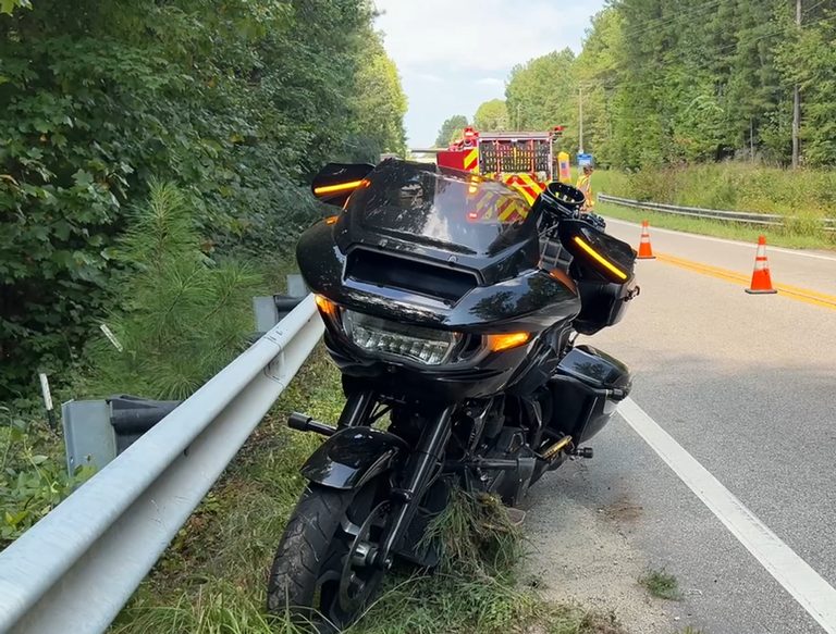 Motorcycle Crash On Creedmoor Road In Raleigh Injures Rider Road Closed