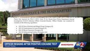 Mount Dora Police Officer Resigns Amid Internal Drug Investigation