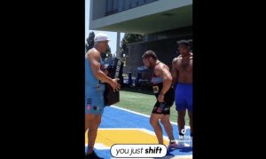 Myles Garrett Works With Australian Rugby Coach To Sharpen Tackling Technique