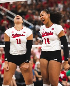 Nebraska Women S Volleyball Rebounds From Opening Set Loss To Defeat Georgia Tec