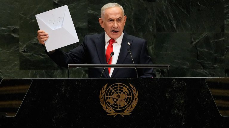 Netanyahu Defends Israel At Un Calls Walkouts Moral Cowards