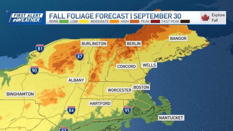 New England Fall Foliage Begins Early Peak Colors Expected Mid October