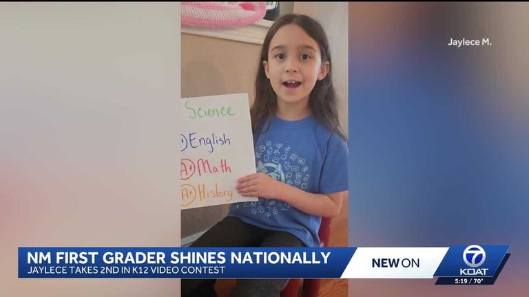 New Mexico First Grader Earns National Video Contest Runner Up