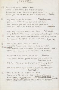 New Orleans Gallery Offers Paul Mccartney S Original Hey Jude Lyrics For 599 415
