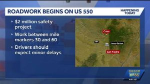 Nm Dot Launches 2 Million Highway 550 Repair Project Between Cuba And San Ysidro