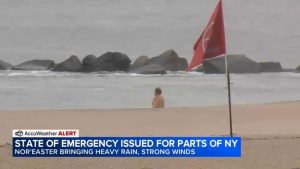 Nor Easter Brings Strong Winds And Coastal Flooding Warnings To Nyc