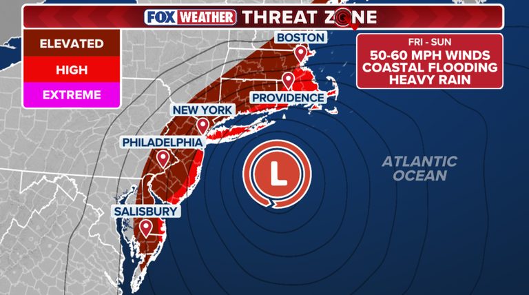 Nor Easter Threatens Coastal Flooding And High Winds For Millions On The East Co