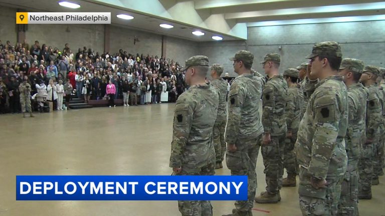 Northeast Philadelphia Honors 150 National Guard Soldiers Before Africa Deployme