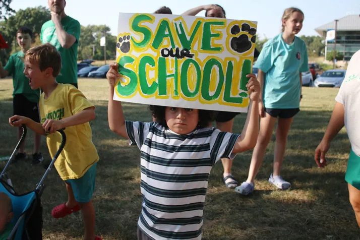 Parents And Students Rally To Keep East Antioch Elementary Open