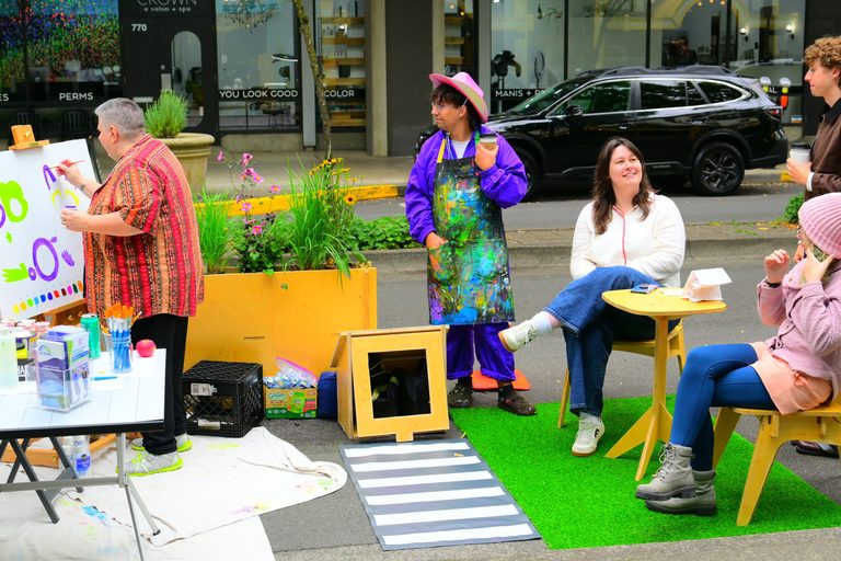 Park Ing Day Transforms Downtown Eugene Parking Spots Into Pop Up Parks