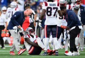 Patriots Lose Top Receiver A J Brown To Right Ankle Injury In Seattle Game