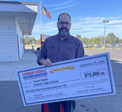 Payette High Teacher Tyson Smith Receives 75 000 Harbor Freight Award