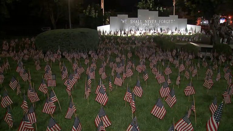 Pennsauken Community Honors 9 11 Victims With 2 000 Flags Ceremony