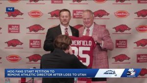 Petition Calls For Removal Of Arkansas Athletic Director After 43 10 Utah Defeat
