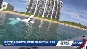 Pilot Lands Small Plane In Boca Raton Ocean Walks Away With Minor Injuries