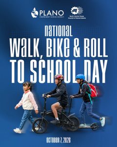 Plano Isd Promotes Walking And Biking For National Walk Bike Roll Day Oct 7