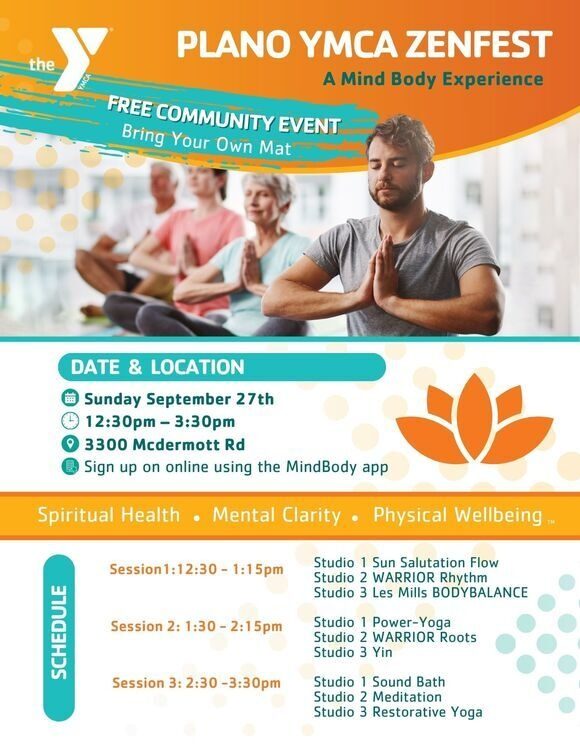 Plano Ymca S 3Rd Annual Zenfest Free Wellness Festival