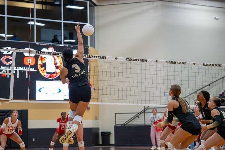 Pleasant Grove Lady Hawks Secure Win Over Carthage Advance To District Volleybal