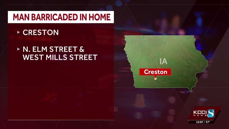 Police Respond To Standoff At Home On North Elm Street In Creston