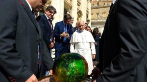 Pope Leo Xiv Receives Symbolic Sphere Of Humanity As Faith Group Plans Ai Ethics