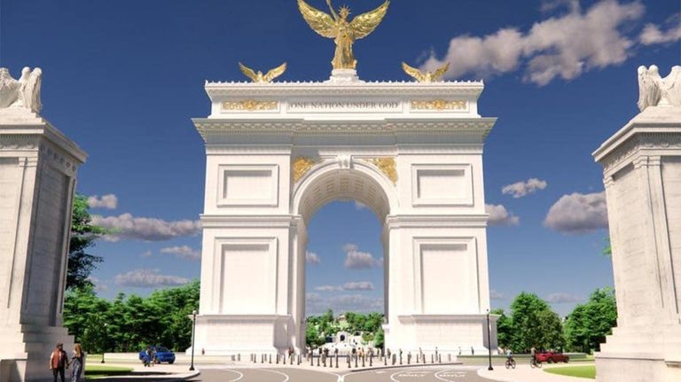 President Trump Announces Triumphal Arch Conversion Into Military Complex