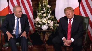 President Trump Backs Irish Unity Sparks Dublin Protests And Political Debate