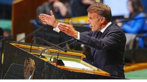 President Trump Defends Israel At Un Counters French Misstatement On Hamas