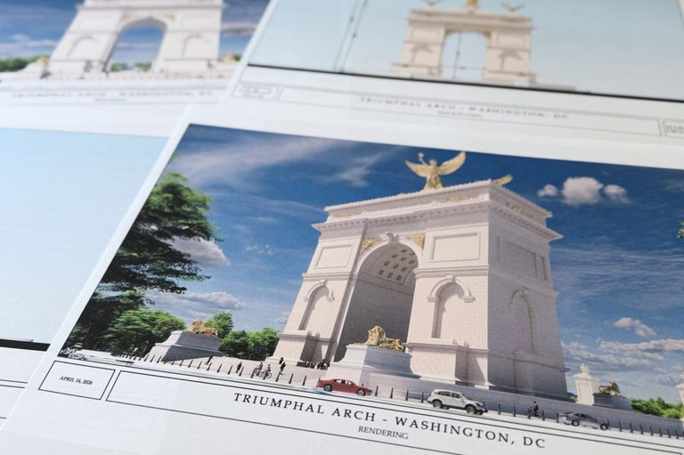President Trump Says Dc Triumphal Arch Will Also Serve As A Top Grade Military C