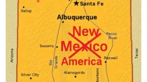 President Trump Shares Map Proposing To Rename New Mexico As New America