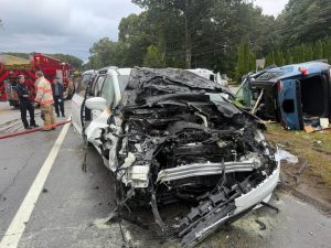 Preston Firefighters Rescue Driver And Extinguish Vehicle Fire On Route 2