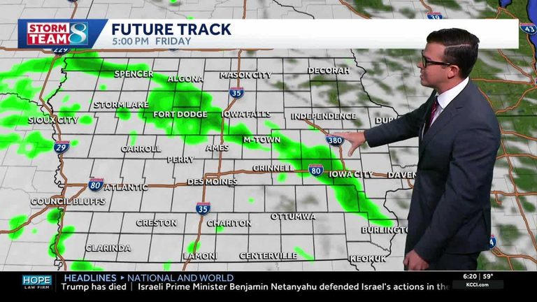 Rainy Weekend Ahead For Iowa As Showers Persist Through Monday
