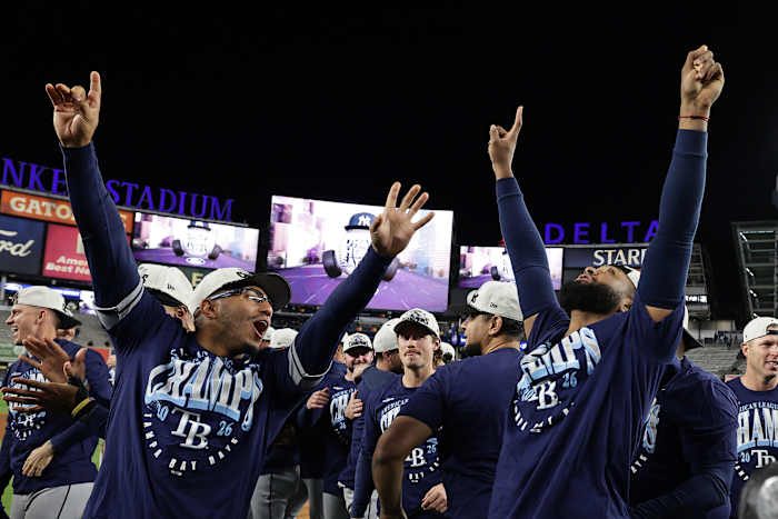 Rays Clinch Fifth Al East Title With 6 1 Win At Yankee Stadium