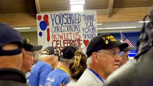 Redmond Honors 50 Veterans Returning From Honor Flight To Washington D C