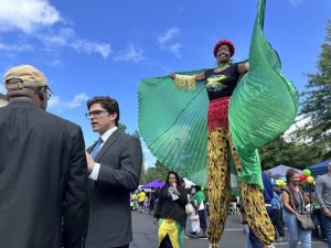 Republican Gubernatorial Hopeful Ryan Fazio Campaigns At Bloomfield Black Church